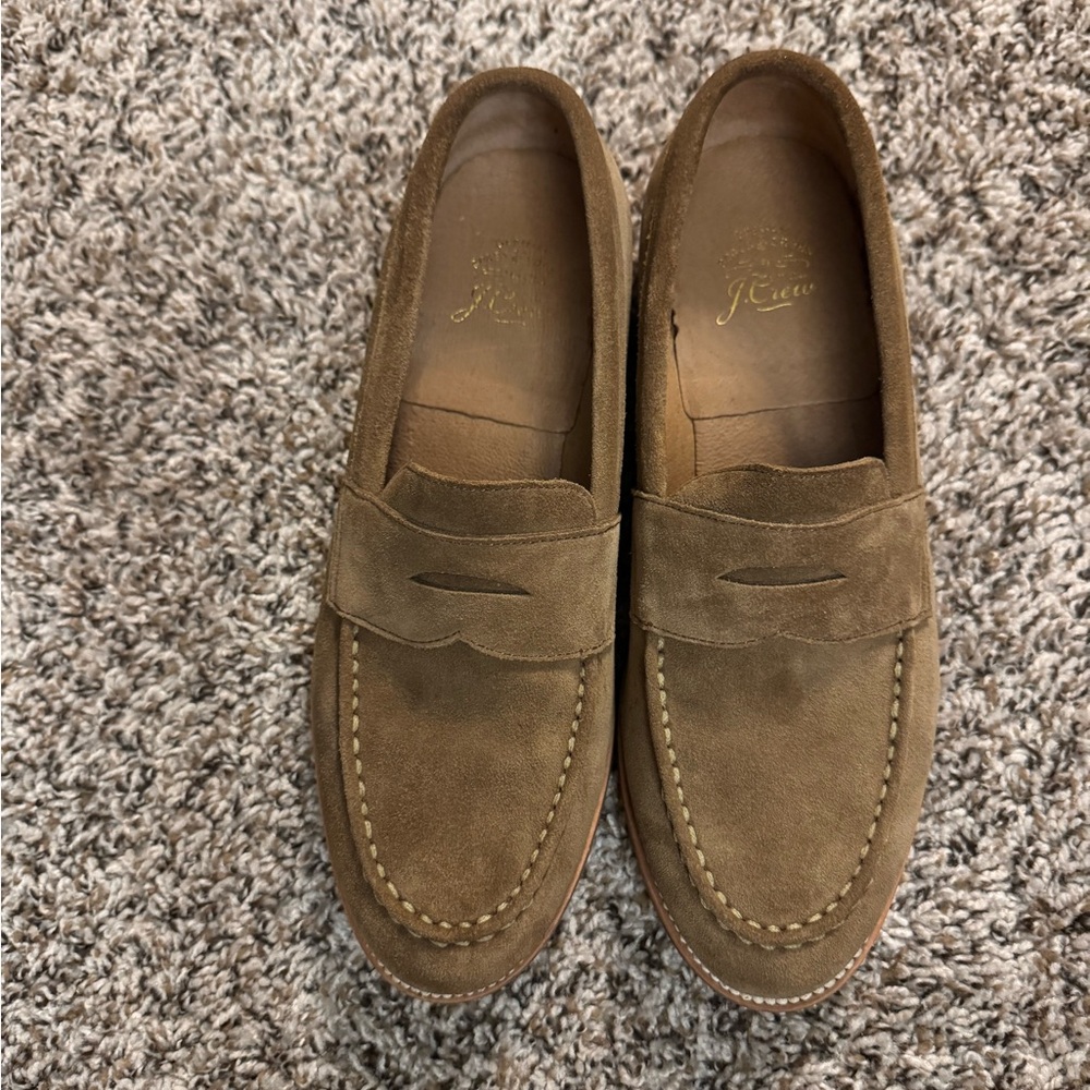 J Crew Suede Penny Loafers - SIZE 7
